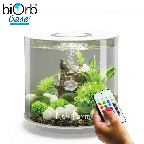 Bestel Nu biorb tube 35 akvárium szett színes led világítással 35 lite