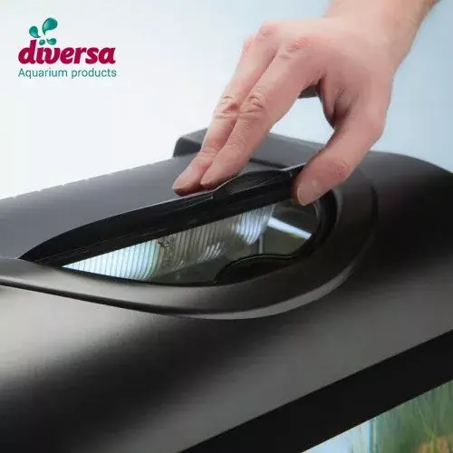 diversa startup 40 led fekete színű szögletes akváriumkészle Seizoensaanbieding