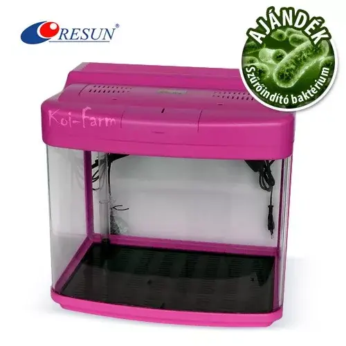 komplett akvárium 40 l pink Premium