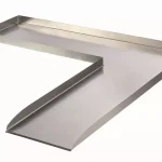 Laatste Kans wolga vízeséselem jobbos rozsdamentes acél 90 98x98x4 cm ubb