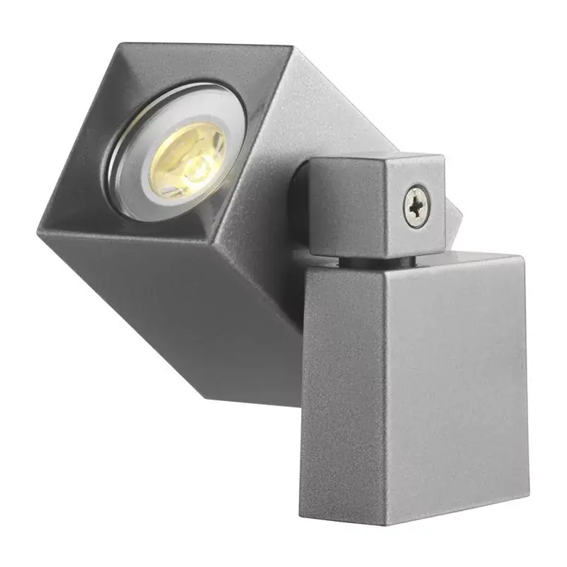 Goedkoop falra szerelhető lámpa quartz antracit fehér led lámpával 10