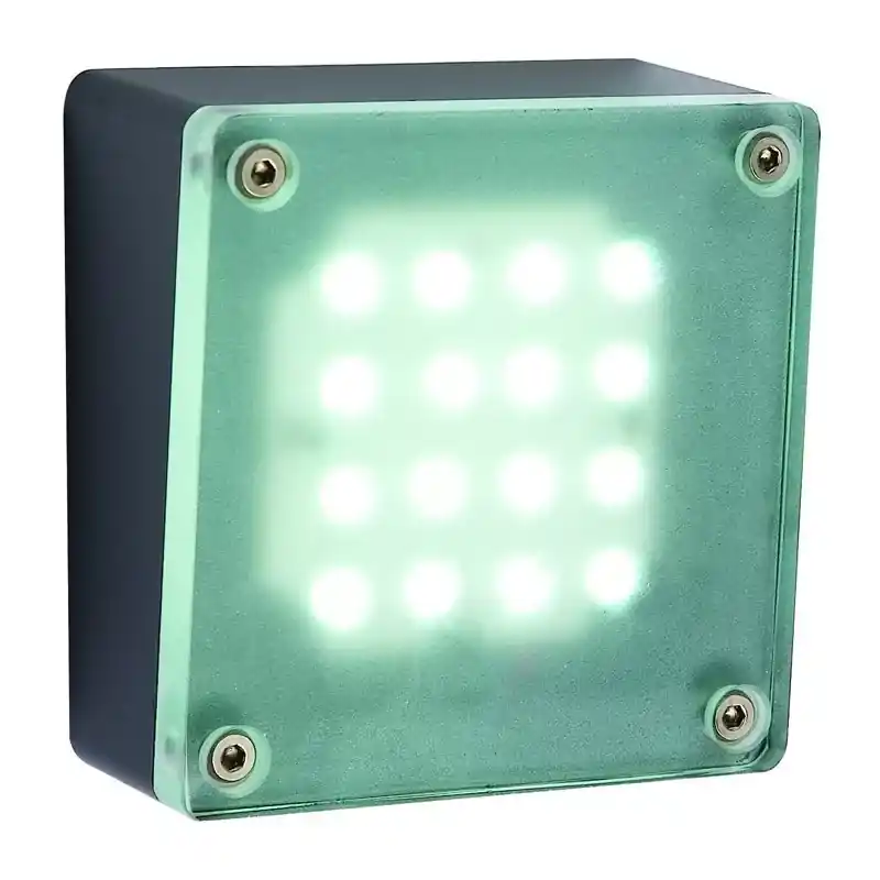 Finale Uitverkoop kerti világítás halo antracit fehér led lámpával 100x100 mm