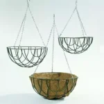 virágtartó függő kerek szürke 35 cm nature Weekendaanbieding