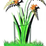 virágtámasz 40x22x80 cm nature Voordeelprijs