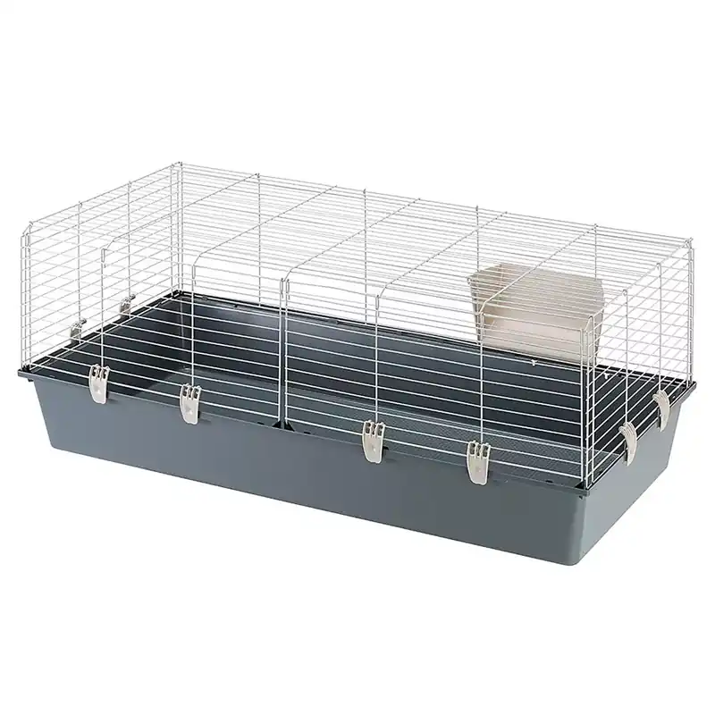 Snelle Levering ferplast rabbit 120 el nyúlketrec felszerelés nélkül szürke