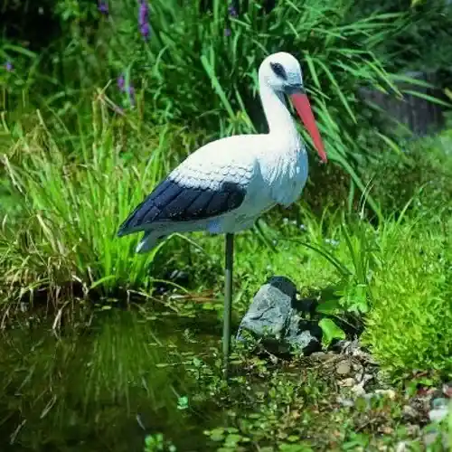 Gereduceerde Prijs gólya dekorfigura 88 cm magas ubbink